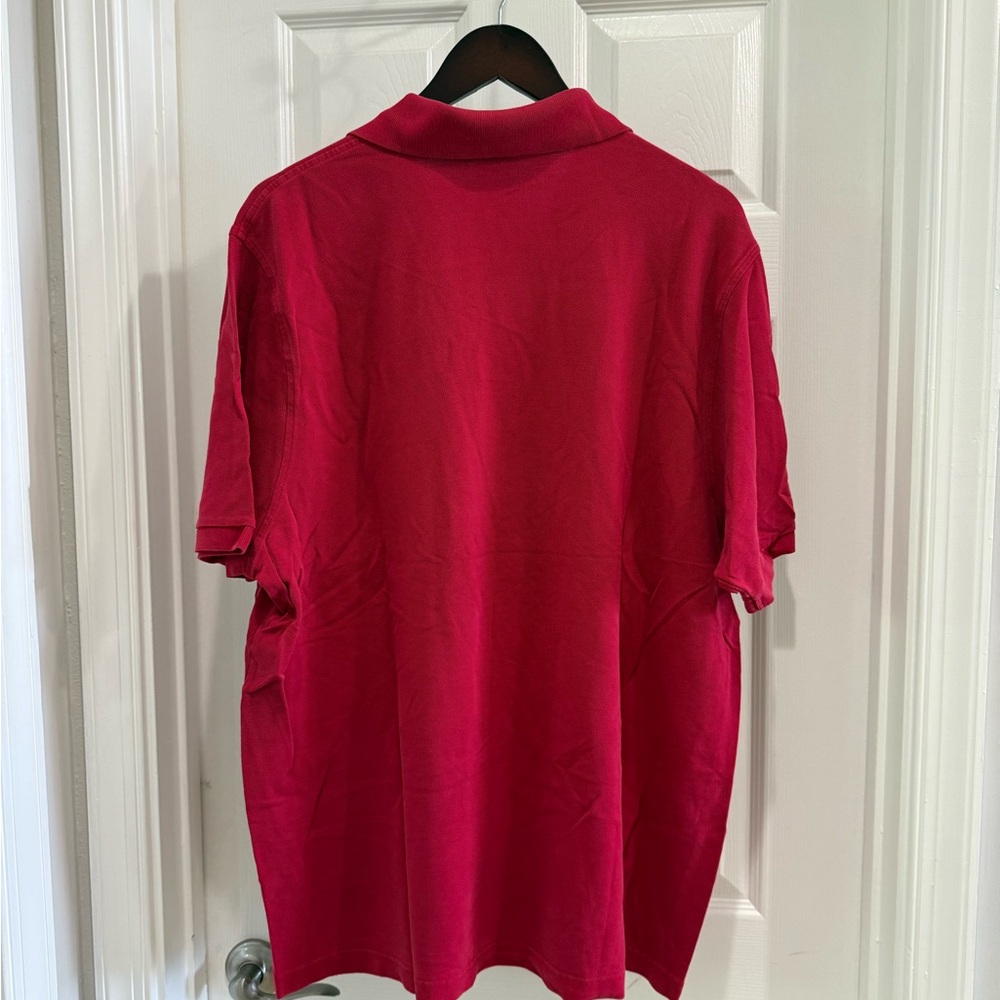 Burberry Red Polo Shirt - Picture 3 of 4
